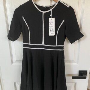 NWT Women's Black short sleeve dress sz s
